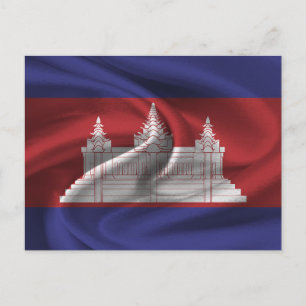Cambodjaanse vlag briefkaart