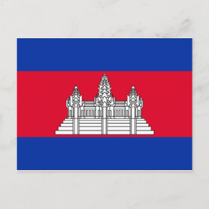 Cambodjaanse vlag briefkaart