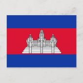 Cambodjaanse vlag briefkaart (Voorkant)