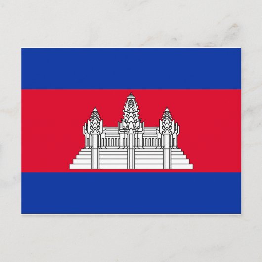 Cambodjaanse vlag briefkaart (Voorkant)