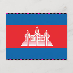 Cambodjaanse vlag briefkaart