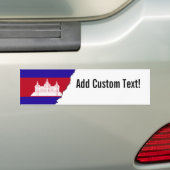 Cambodjaanse vlag bumpersticker (Op auto)