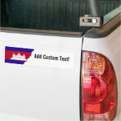 Cambodjaanse vlag bumpersticker (Op Truck)