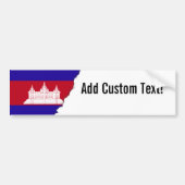Cambodjaanse vlag bumpersticker (Voorkant)
