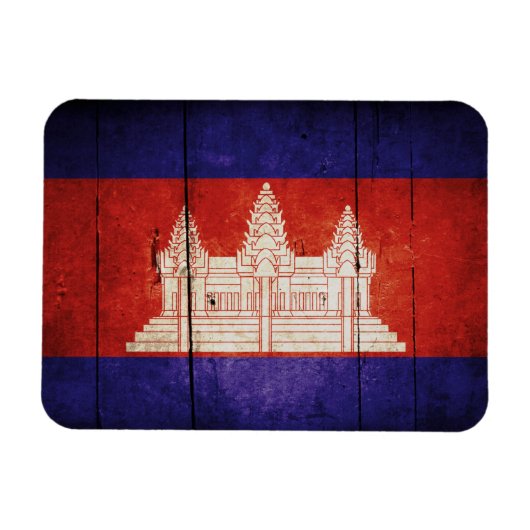 Cambodjaanse vlag; Cambodjaans; Khmer Magneet (Horizontaal)