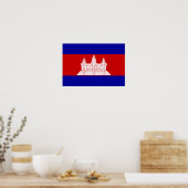 Cambodjaanse vlag; Cambodjaans Poster (Keuken)