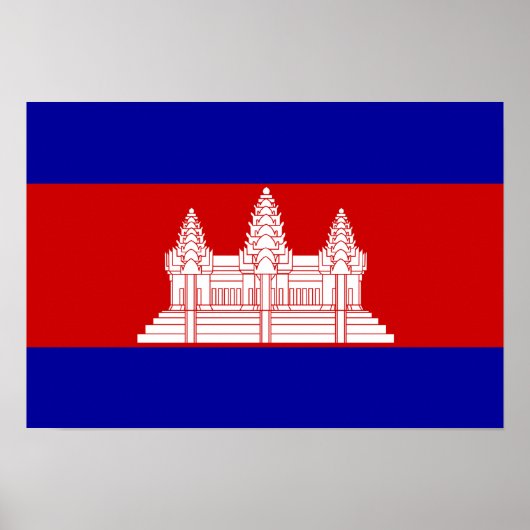 Cambodjaanse vlag; Cambodjaans Poster (Voorkant)