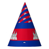 Cambodjaanse vlag feesthoedjes (Links)