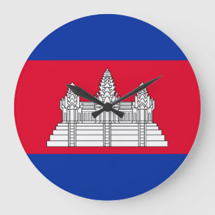 Cambodjaanse vlag grote klok
