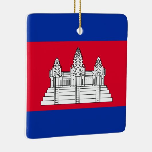 Cambodjaanse vlag keramisch ornament (Rechts)