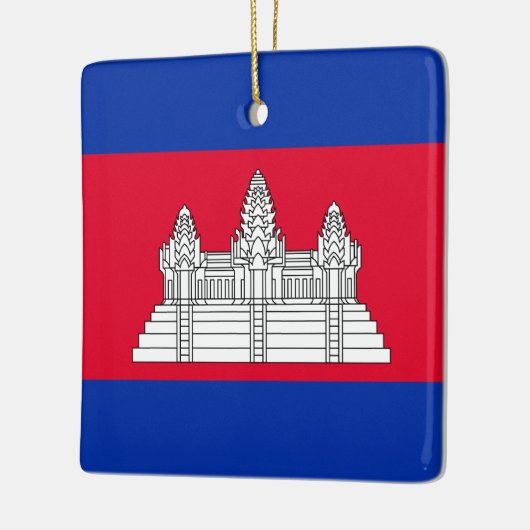 Cambodjaanse vlag keramisch ornament (Links)