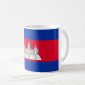 Cambodjaanse vlag koffiemok (Voorkant rechts)