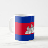 Cambodjaanse vlag koffiemok (Voorkant links)
