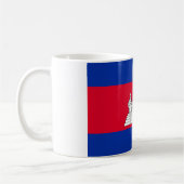 Cambodjaanse vlag koffiemok (Links)
