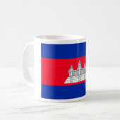 Cambodjaanse vlag koffiemok (Voorkant links)