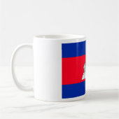 Cambodjaanse vlag koffiemok (Links)