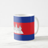 Cambodjaanse vlag koffiemok (Voorkant rechts)