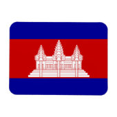 Cambodjaanse vlag magneet (Horizontaal)
