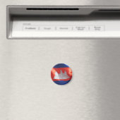 cambodjaanse vlag magneet (Insitu (Vaatwasser))