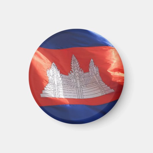 cambodjaanse vlag magneet (Voorkant)