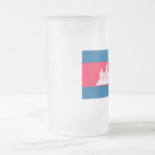 Cambodjaanse vlag matglas bierpul (Center)