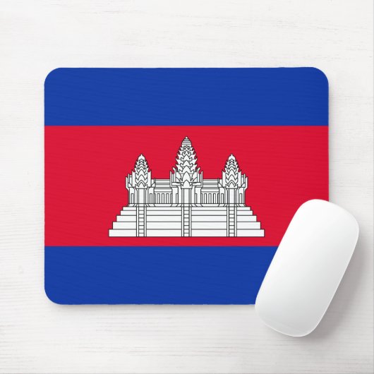 Cambodjaanse vlag muismat (Met muis)