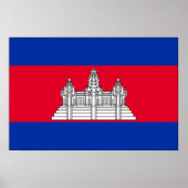 Cambodjaanse vlag poster (Voorkant)