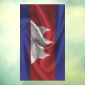 Cambodjaanse vlag raamsticker (Vel 3)