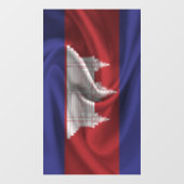 Cambodjaanse vlag raamsticker (Vel)