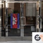 Cambodjaanse vlag raamsticker (Kantoordeur)