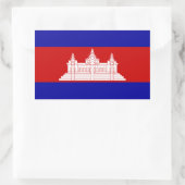 Cambodjaanse vlag rechthoek Sticker (Tas)