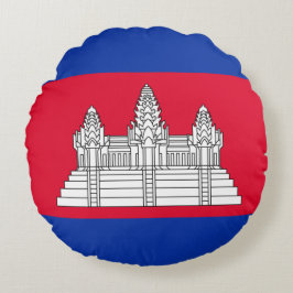 Cambodjaanse vlag rond kussen