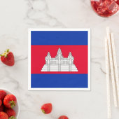 Cambodjaanse vlag servetten (Insitu)