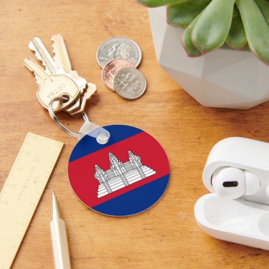 Cambodjaanse vlag sleutelhanger (Bureau)