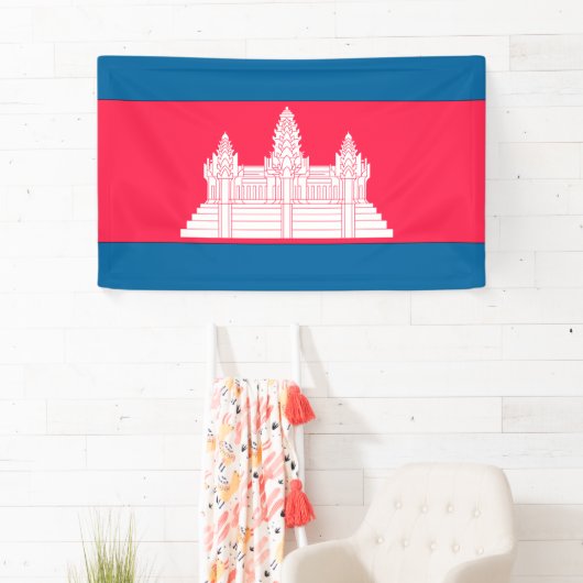Cambodjaanse vlag spandoek (Insitu)