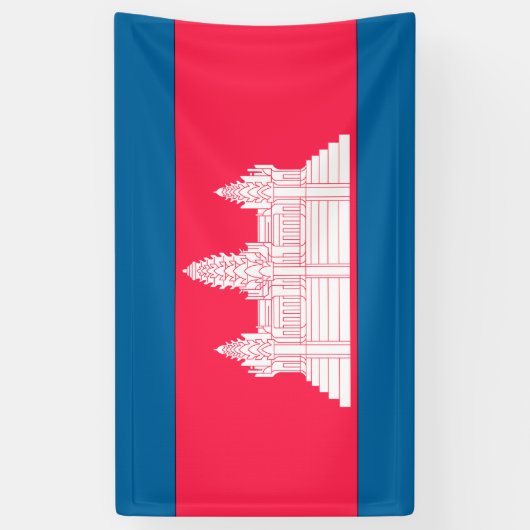 Cambodjaanse vlag spandoek (Verticaal)