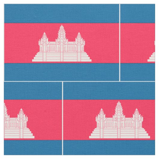 Cambodjaanse vlag stof (Close Up)