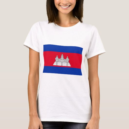 Cambodjaanse vlag t-shirt (Voorkant)