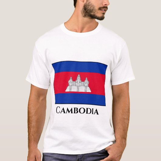 Cambodjaanse vlag t-shirt (Voorkant)