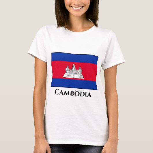 Cambodjaanse vlag t-shirt (Voorkant)
