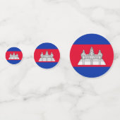 Cambodjaanse vlag Tafel Confetti (Achterkanten)