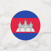 Cambodjaanse vlag Tafel Confetti (Kleine voorkant)