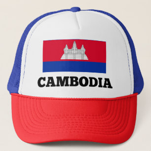 Cambodjaanse vlag trucker pet