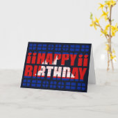 Cambodjaanse vlag Verjaardag Kaart (Gele Bloem)