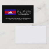 Cambodjaanse vlag visitekaartje (Voorkant / Achterkant)