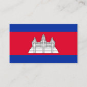 Cambodjaanse vlag, vlag van Cambodja Visitekaartje (Voorkant)
