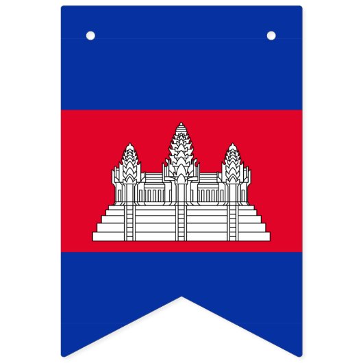 Cambodjaanse vlag vlaggetjes (Eerste vlag)