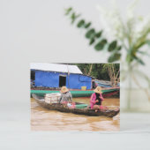 Cambodjaanse vrouwen briefkaart (Staand voorkant)