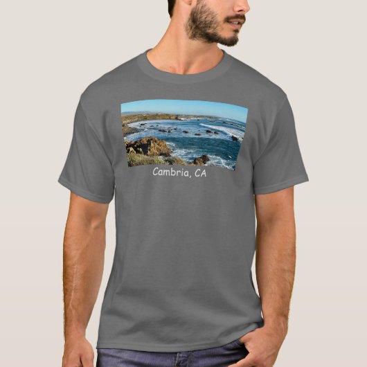 Cambria, CA Shoreline T-shirt (Voorkant)