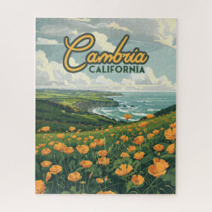 Cambria California Poppies Bloemen Pacifische kust Legpuzzel